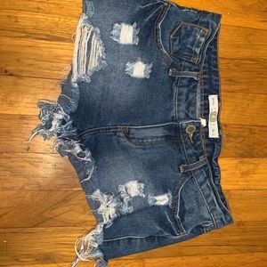 🧸❤️‍🔥Papaya Jean shorts, fringe bottoms